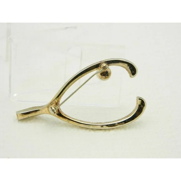 1950's CROWN TRIFARI Clear Rhinestone Faux Pearl - Picture 4 of 6